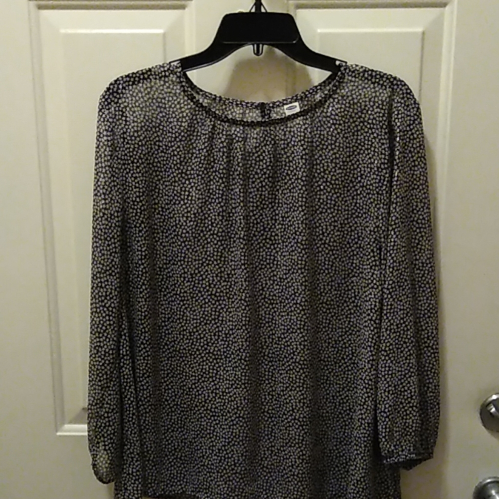 Sheer puff sleeve Blouse
